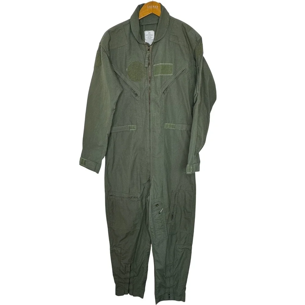 Nomex Flight Suit Coveralls Type 1 Class 1 Sage‎ Green Size 42R
